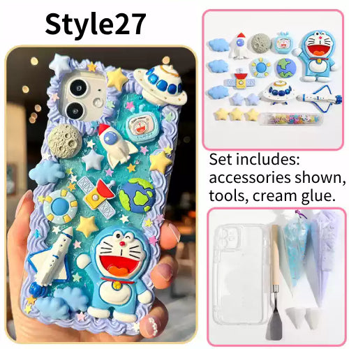 DIY Handmade Creative Cream Glue Phone Case