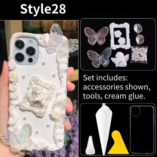 DIY Handmade Creative Cream Glue Phone Case