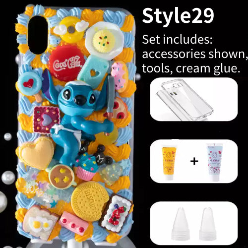 DIY Handmade Creative Cream Glue Phone Case