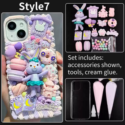 DIY Handmade Creative Cream Glue Phone Case