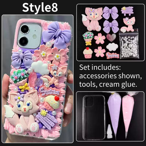 DIY Handmade Creative Cream Glue Phone Case