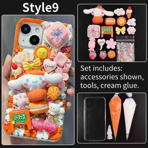 DIY Handmade Creative Cream Glue Phone Case