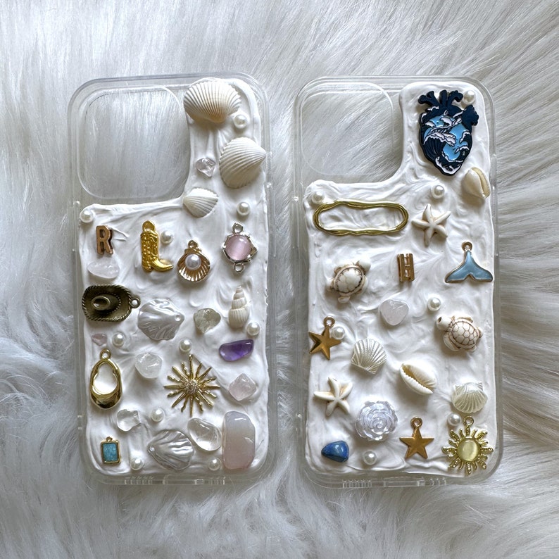 Decoden Phone Case, Sea/Turtle/Shell/Crystal 3D iPhone Case