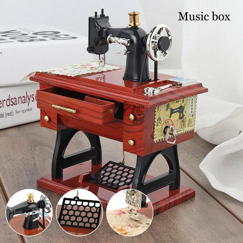 Mini Sewing Machine Music Box