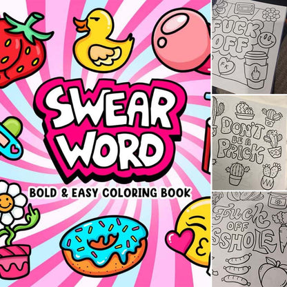 Swear Word: Bold and Easy Coloring Book