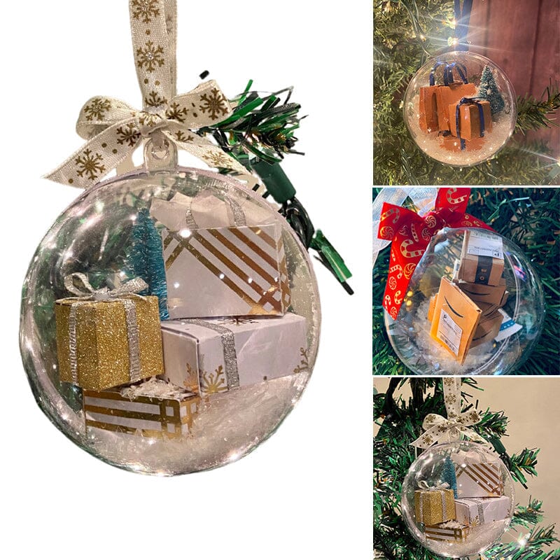 Christmas tree decoration transparent ball