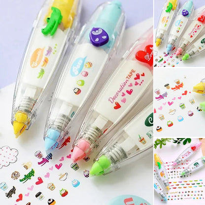 DIY Cute Animals Press Type Decorative Pen