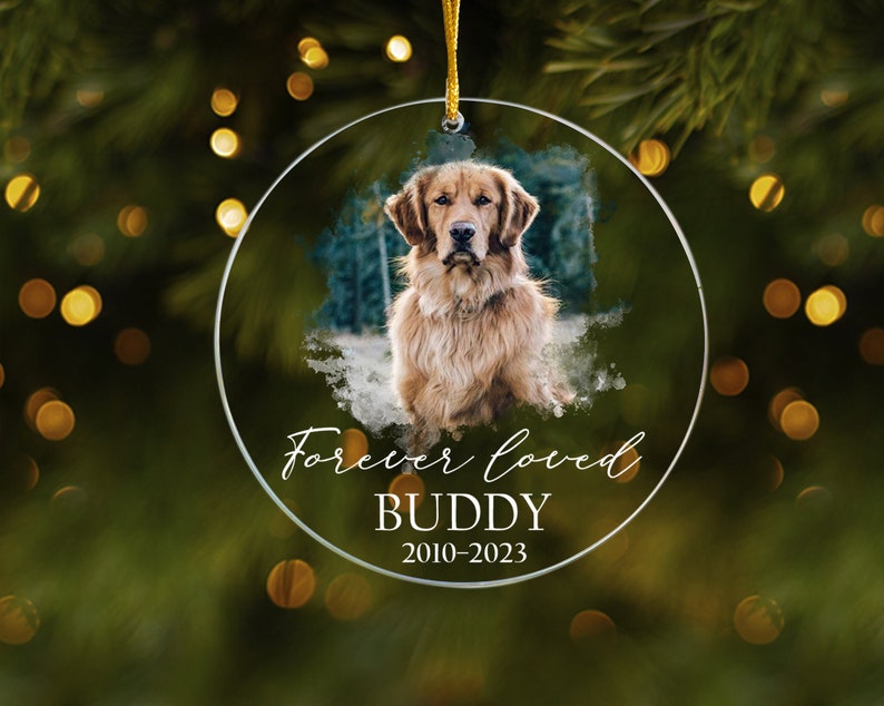 Custom Dog Photo Ornament