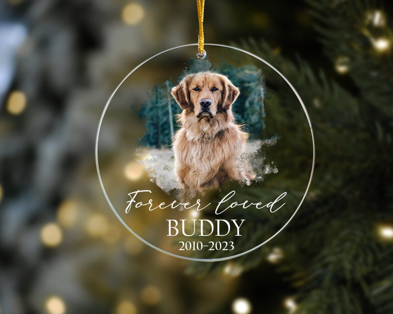 Custom Dog Photo Ornament