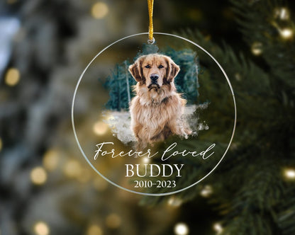 Custom Dog Photo Ornament