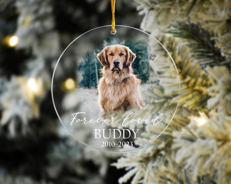 Custom Dog Photo Ornament