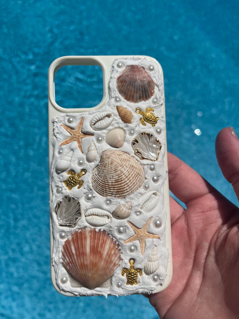 Sea shell phone cases! White 3d coastal stylish case