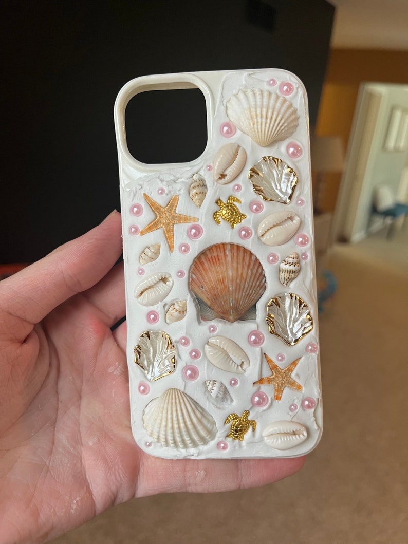 Sea shell phone cases! White 3d coastal stylish case