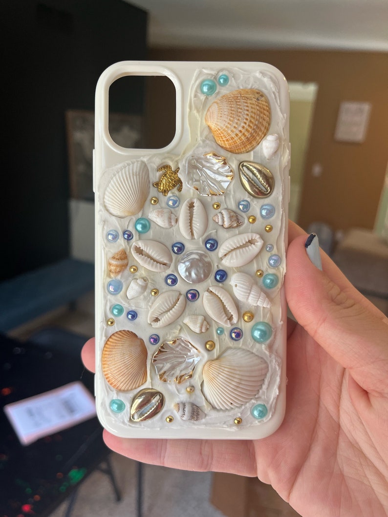 Sea shell phone cases! White 3d coastal stylish case