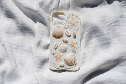 Sea shell phone cases! White 3d coastal stylish case